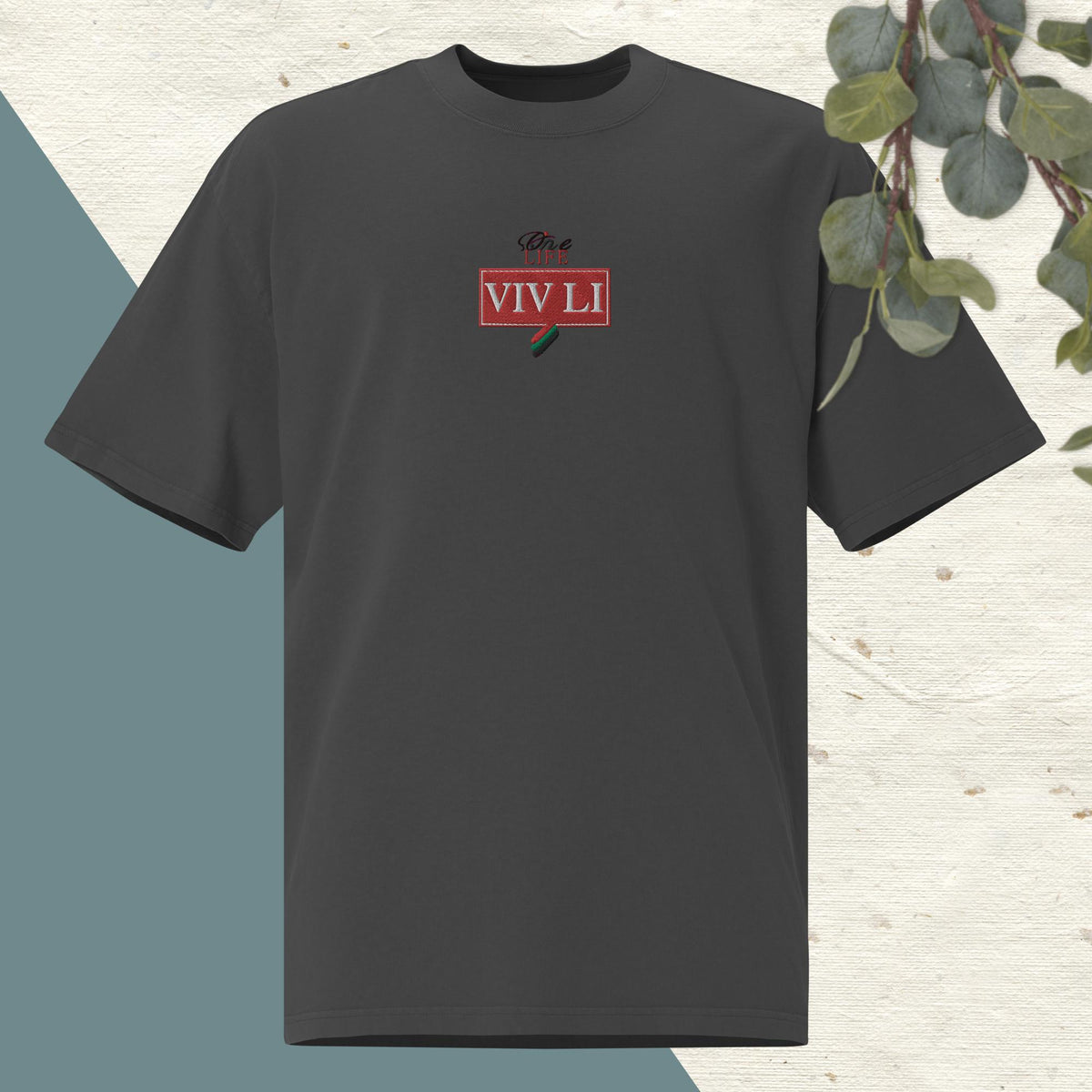 T-shirt oversize VIVLI REDBLCOK "OneLifeRVN"