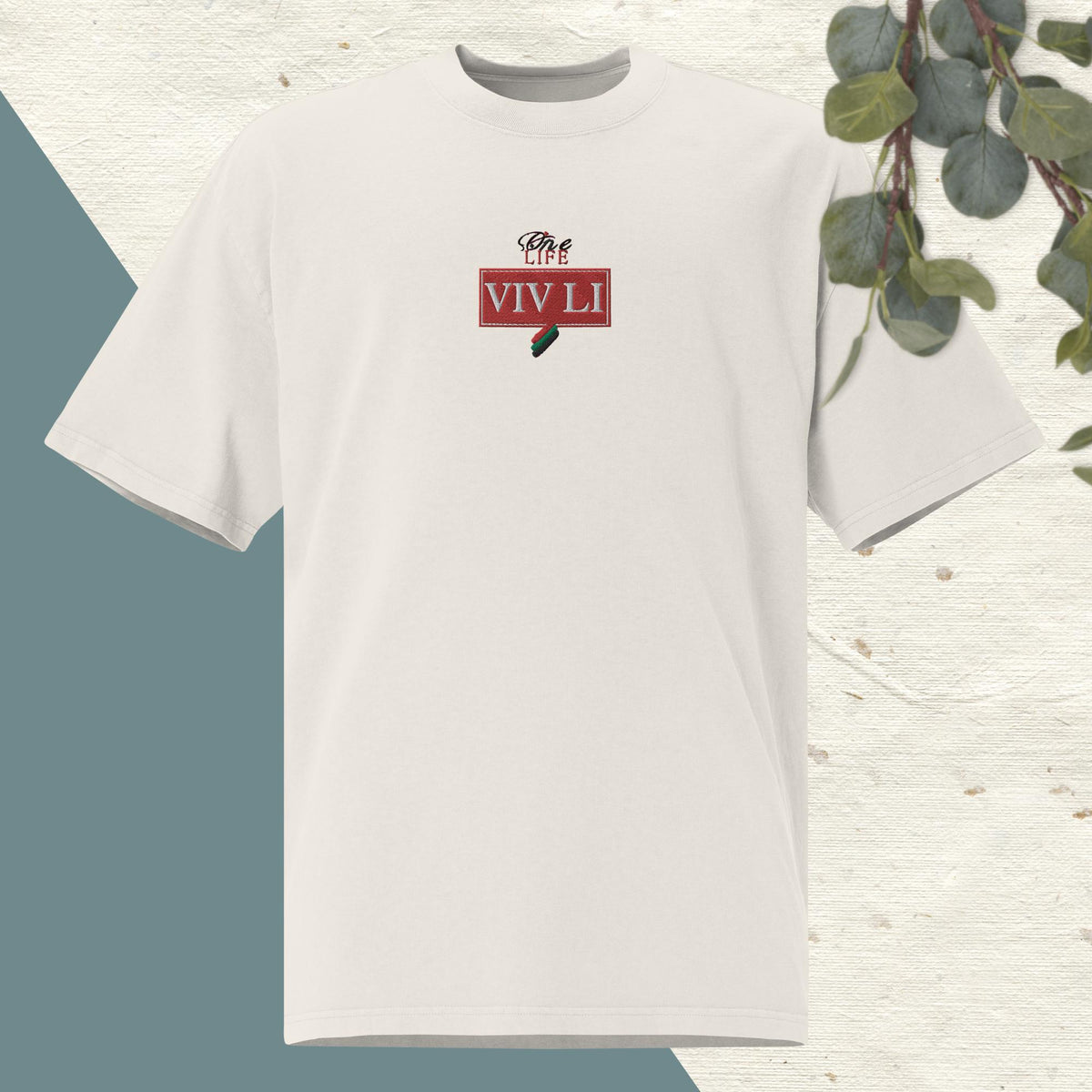 T-shirt oversize VIVLI REDBLCOK "OneLifeRVN"