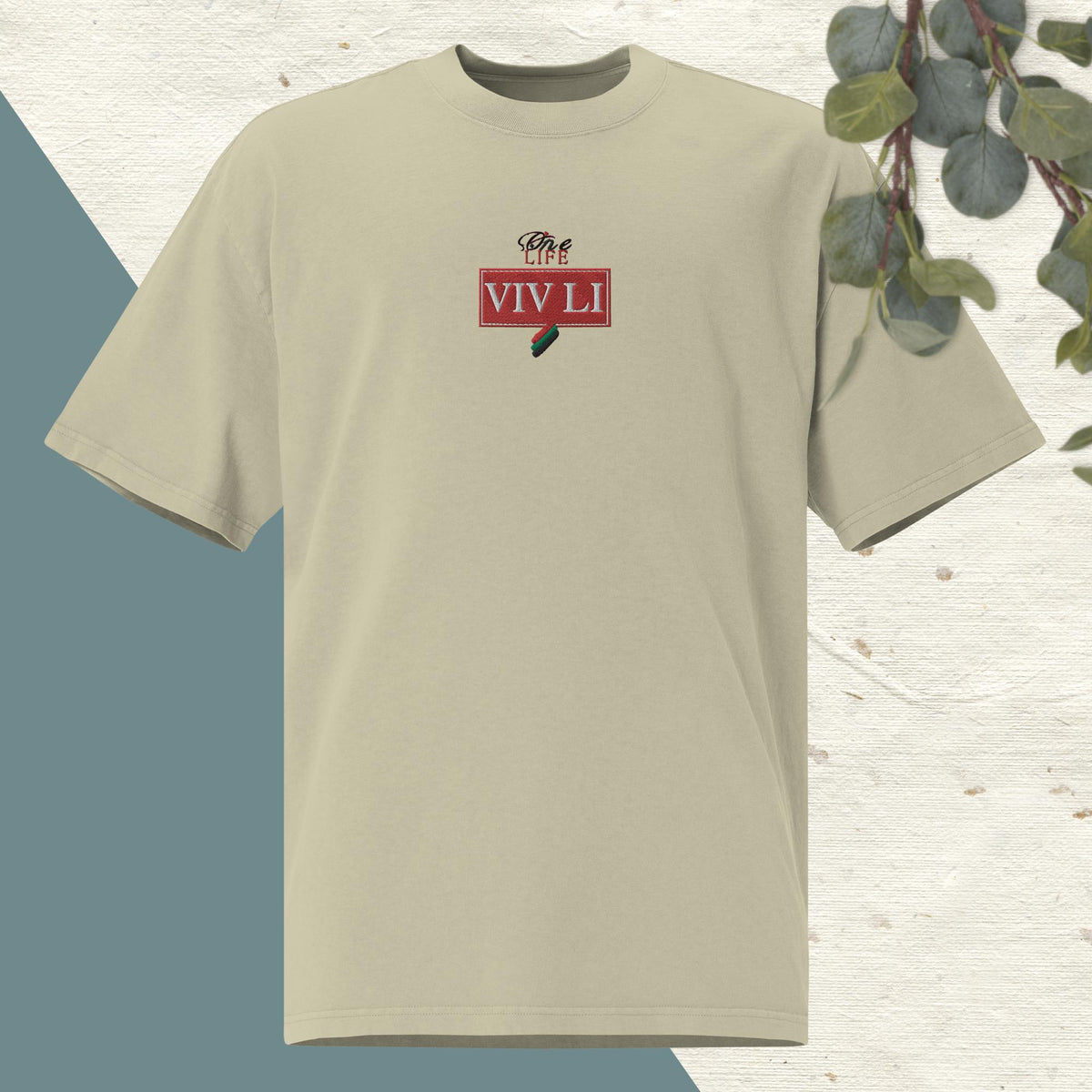 T-shirt oversize VIVLI REDBLCOK "OneLifeRVN"