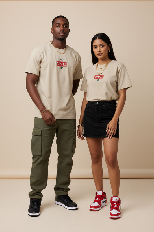 T-shirt oversize VIVLI REDBLCOK "OneLifeRVN"