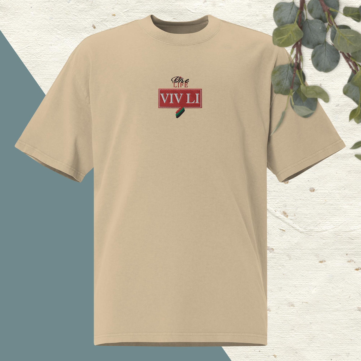 T-shirt oversize VIVLI REDBLCOK "OneLifeRVN"