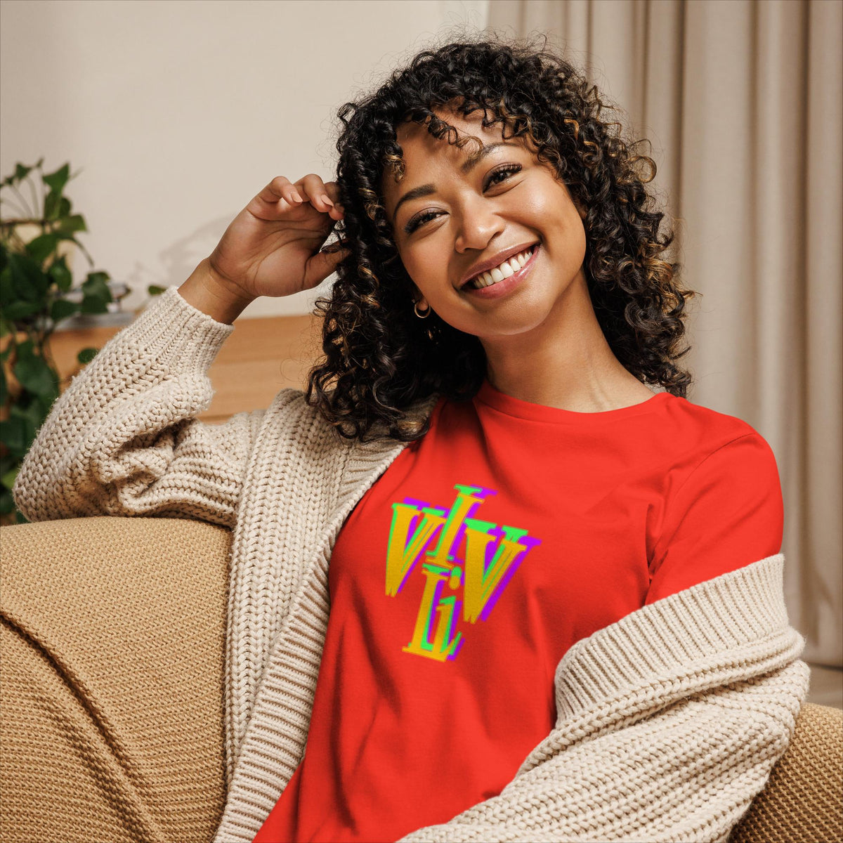 T-shirt Décontracté pour Femme VIV LI " Bèt a fé "